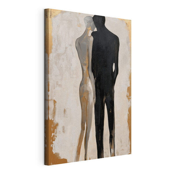 Painting of a couple of people