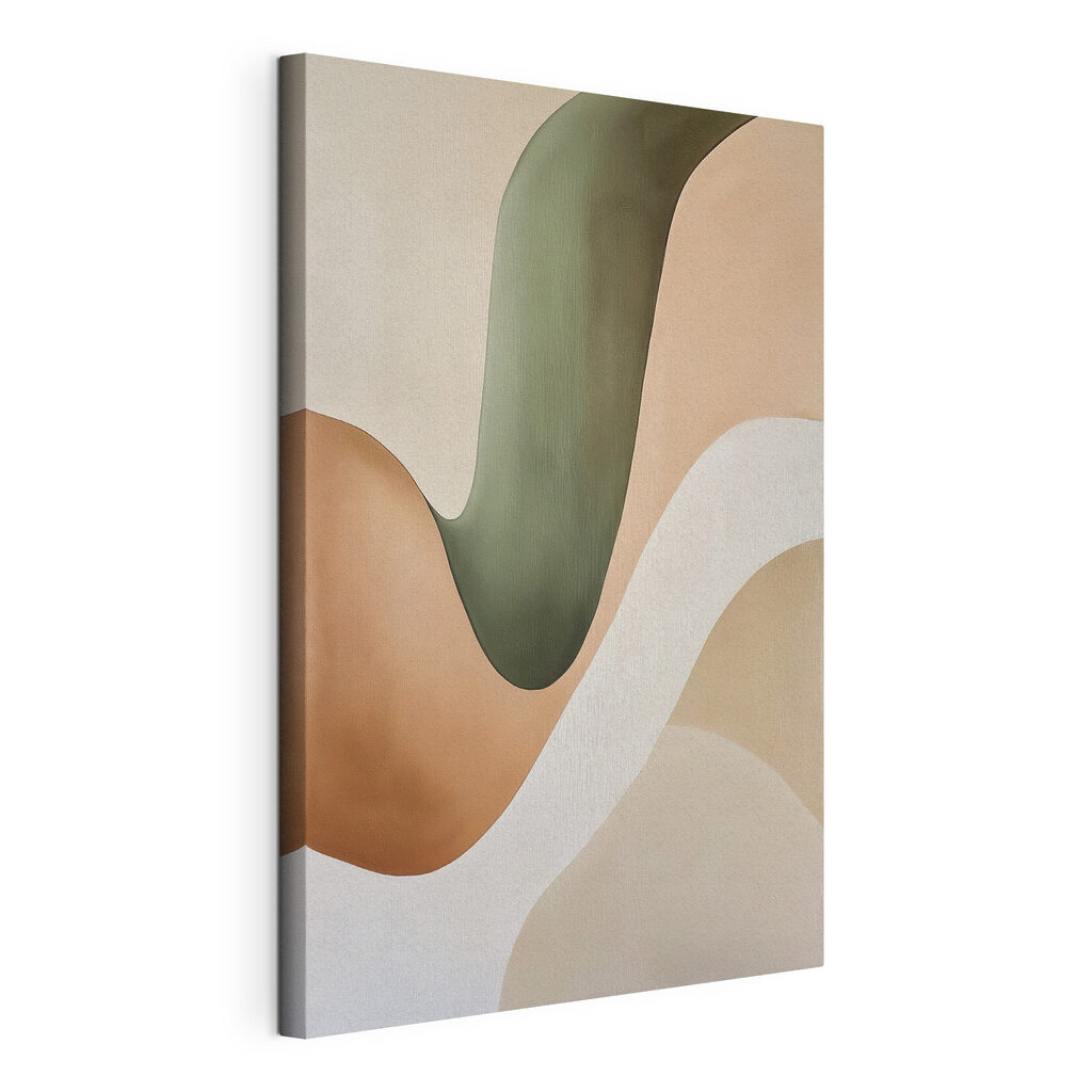 - Flowing curves in gentle hues