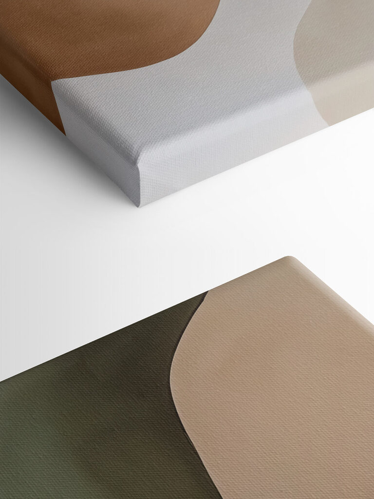 - Flowing curves in gentle hues