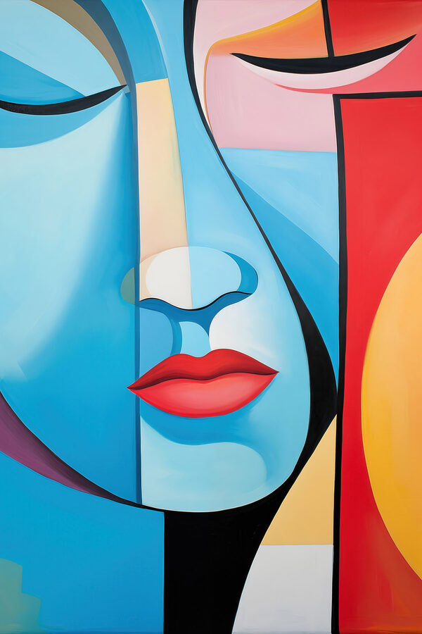 Painting of a woman's face