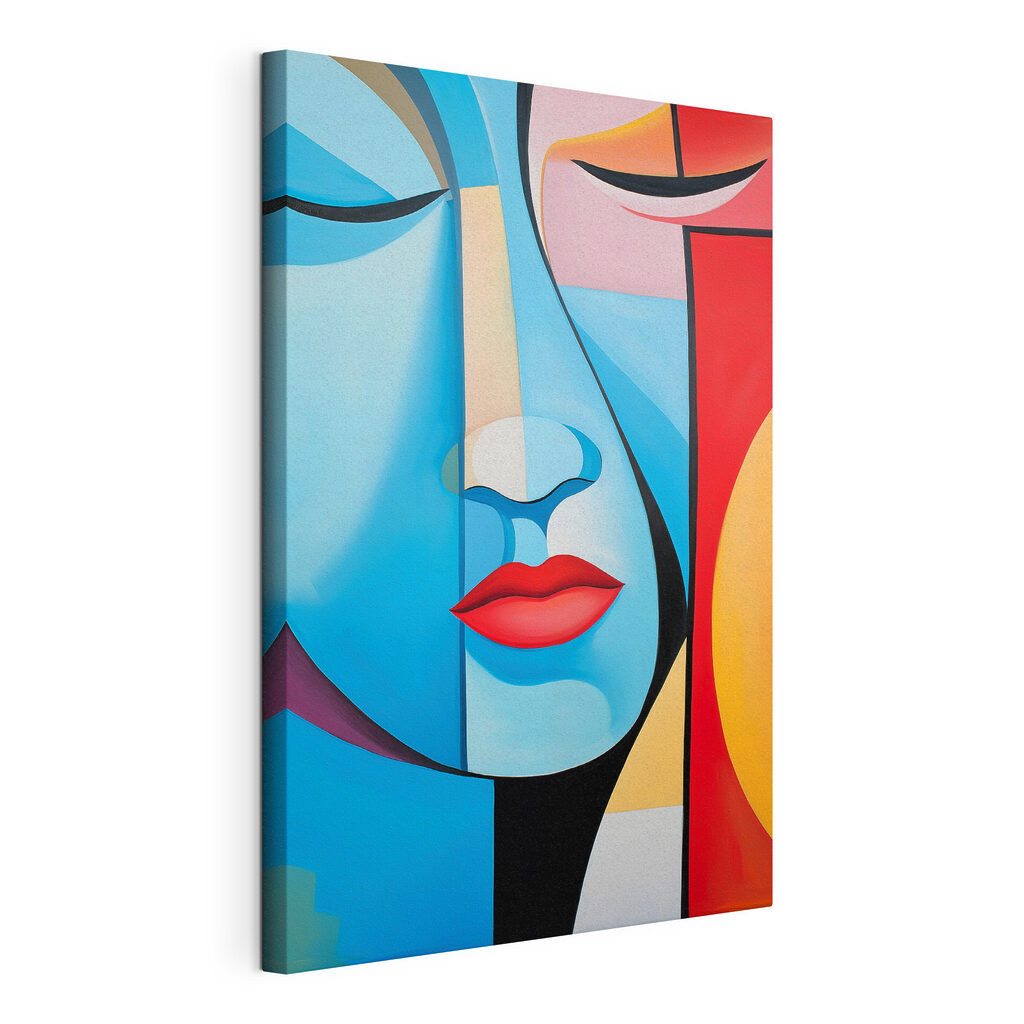 Painting of a woman's face