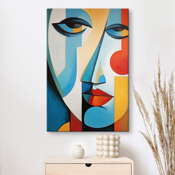 Painting of a woman's face