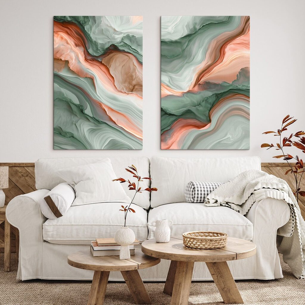 Flowing colors in harmonious waves