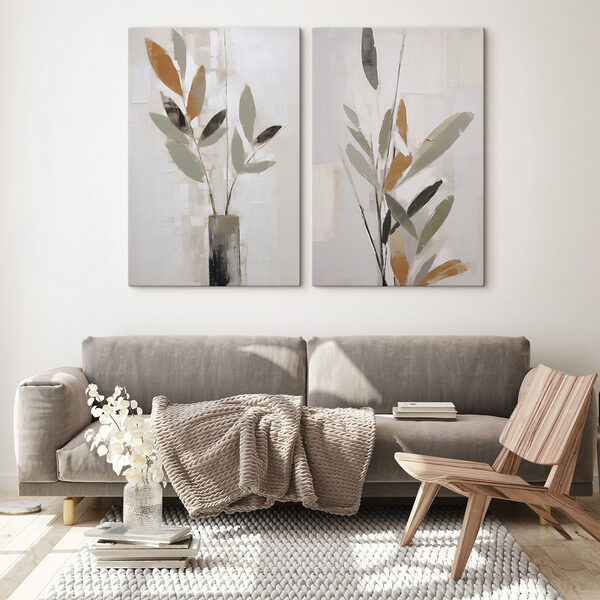 Painting of a plant in a vase