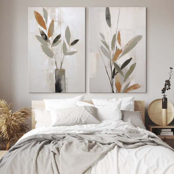 Painting of a plant in a vase