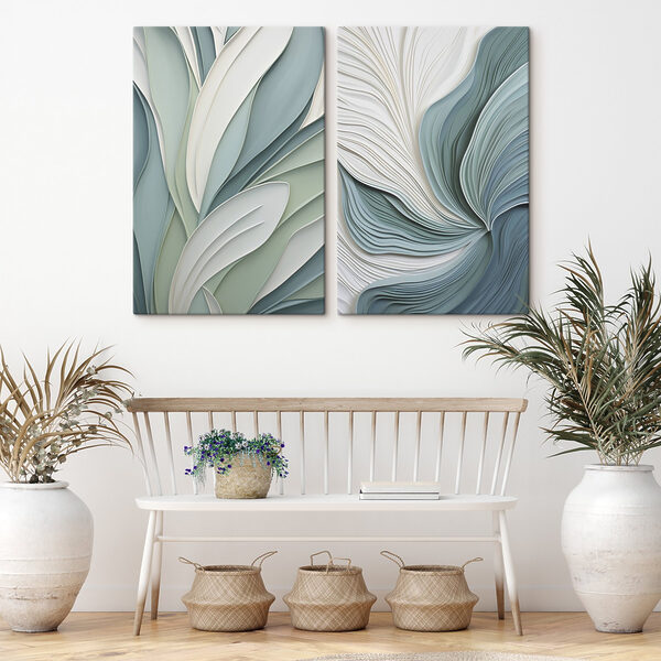 Soft curves in serene colors