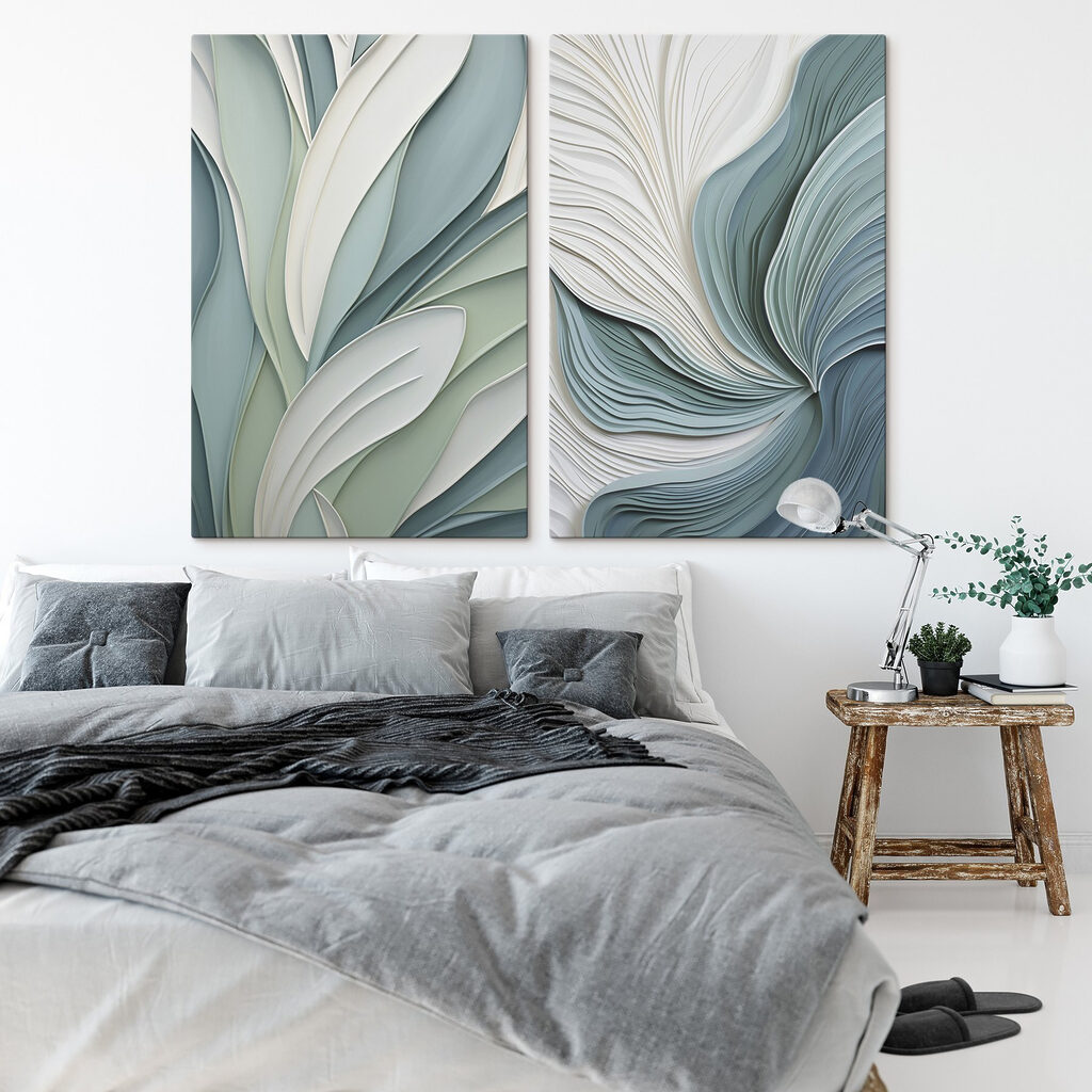 Soft curves in serene colors