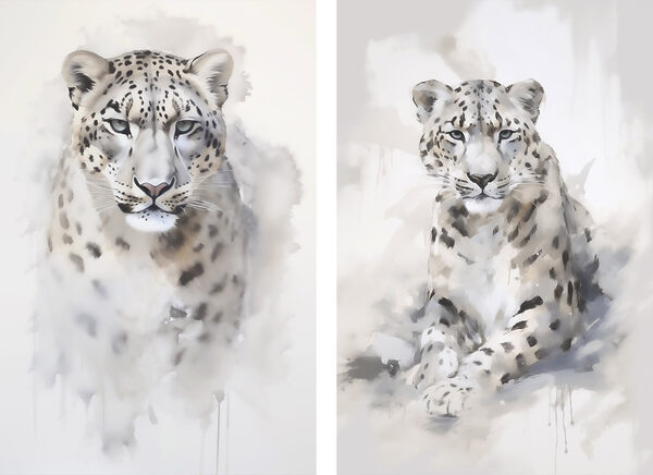 Painting of a leopard Painting of a leopard