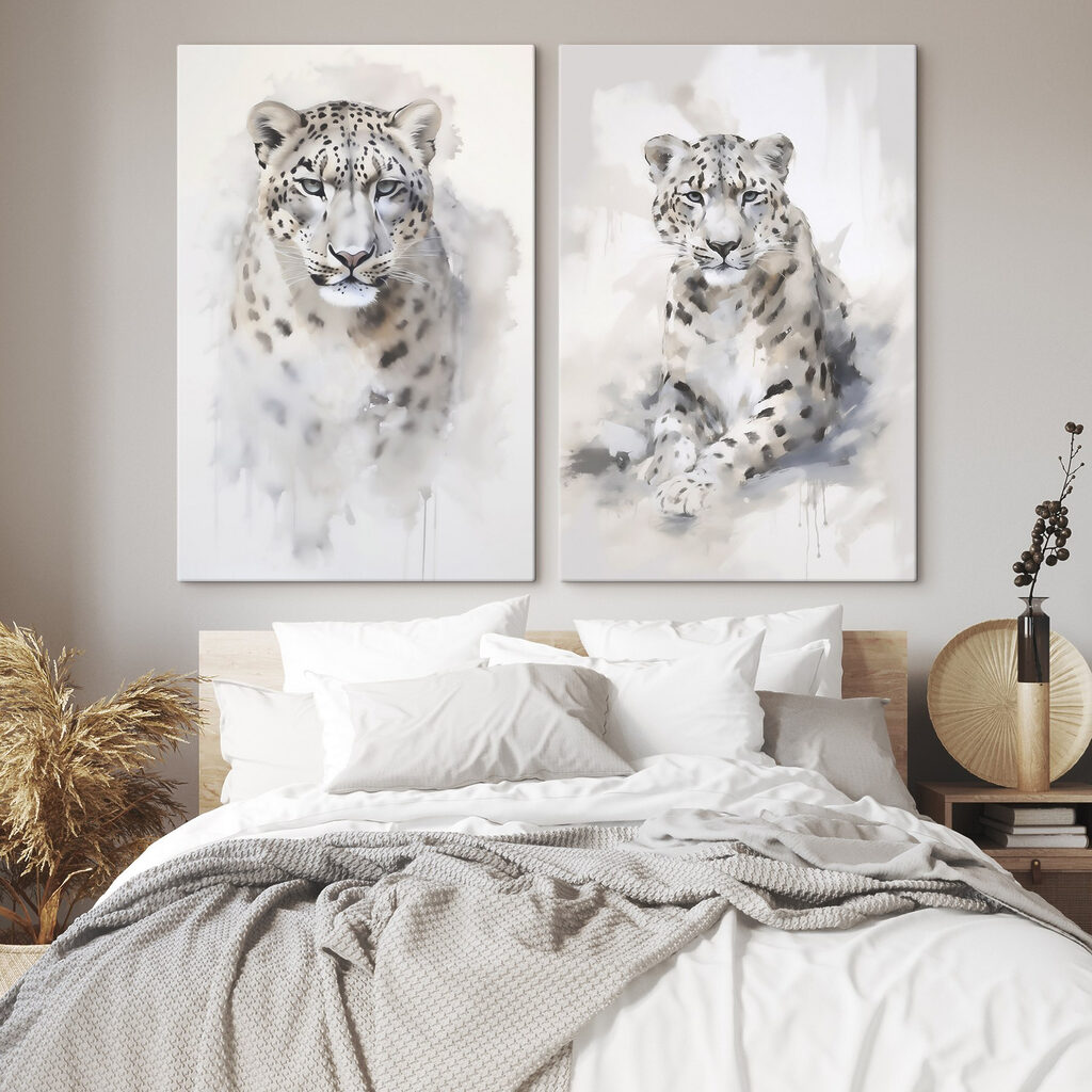 Painting of a leopard Painting of a leopard