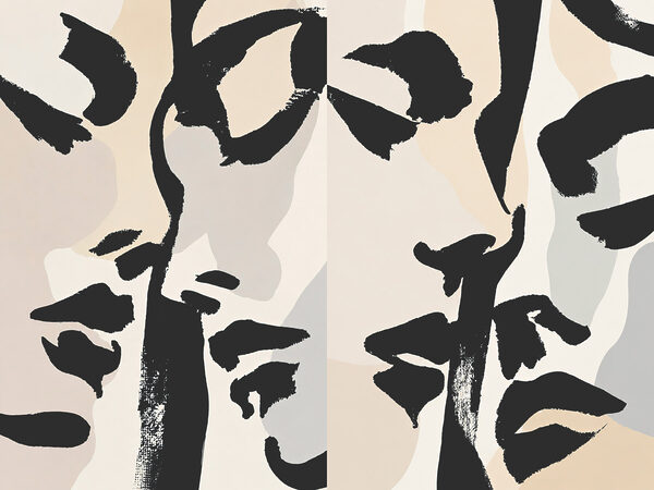 Collage of a woman's face Collage of a woman's face