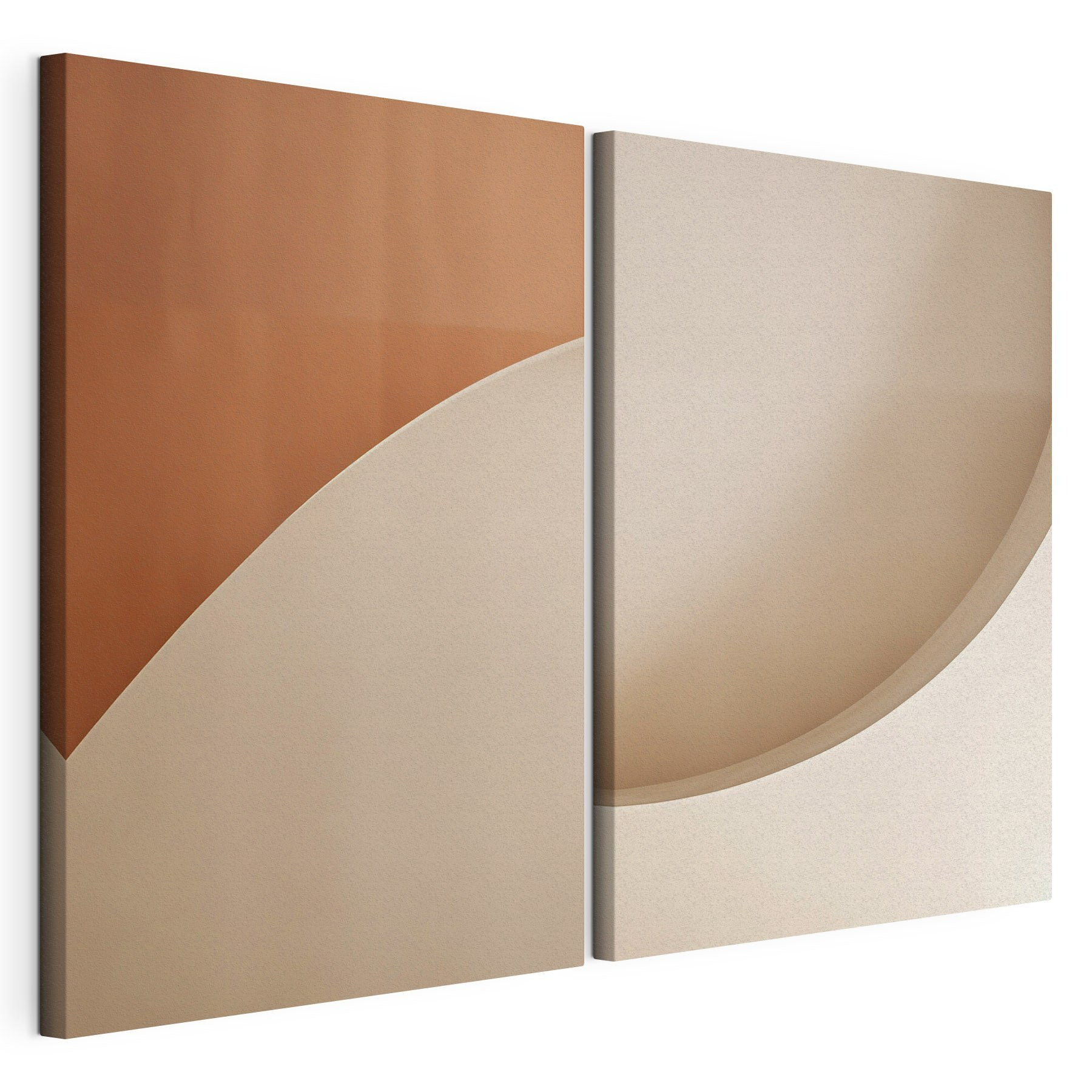 Soft curves and warm tones blend Soft curves and warm tones blend
