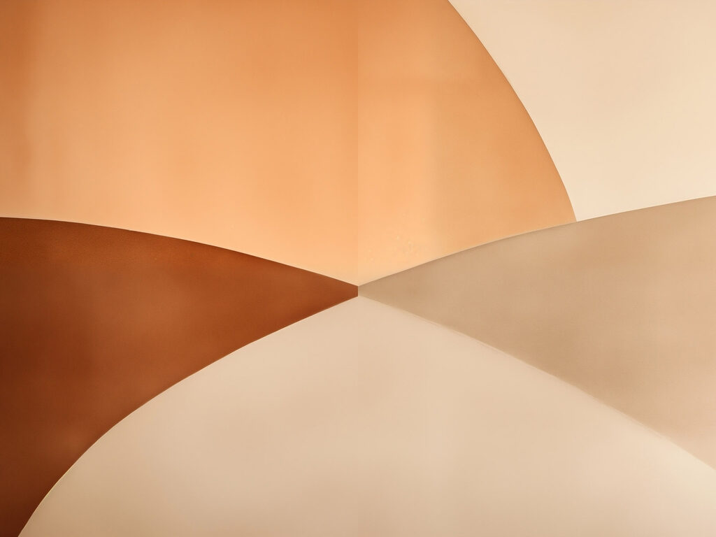 Soft hues in geometric arrangement