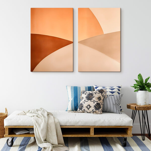 Soft hues in geometric arrangement