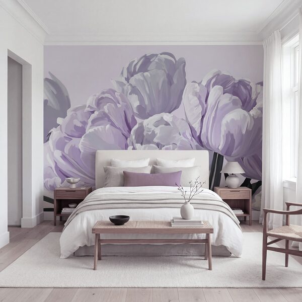 Zarte Blüten in Pastelltönen