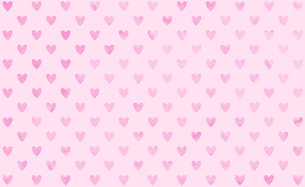 Pink hearts on a pink background