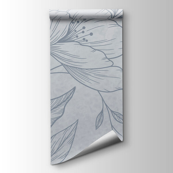 Pattern of flowers and leaves