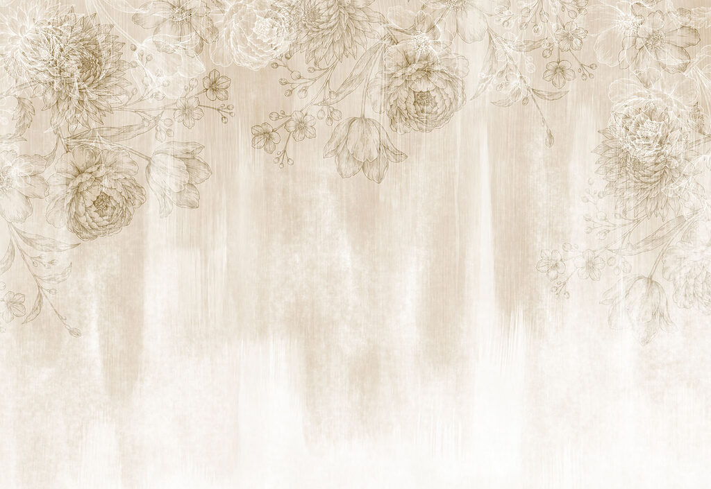 White and brown floral pattern White and brown floral pattern