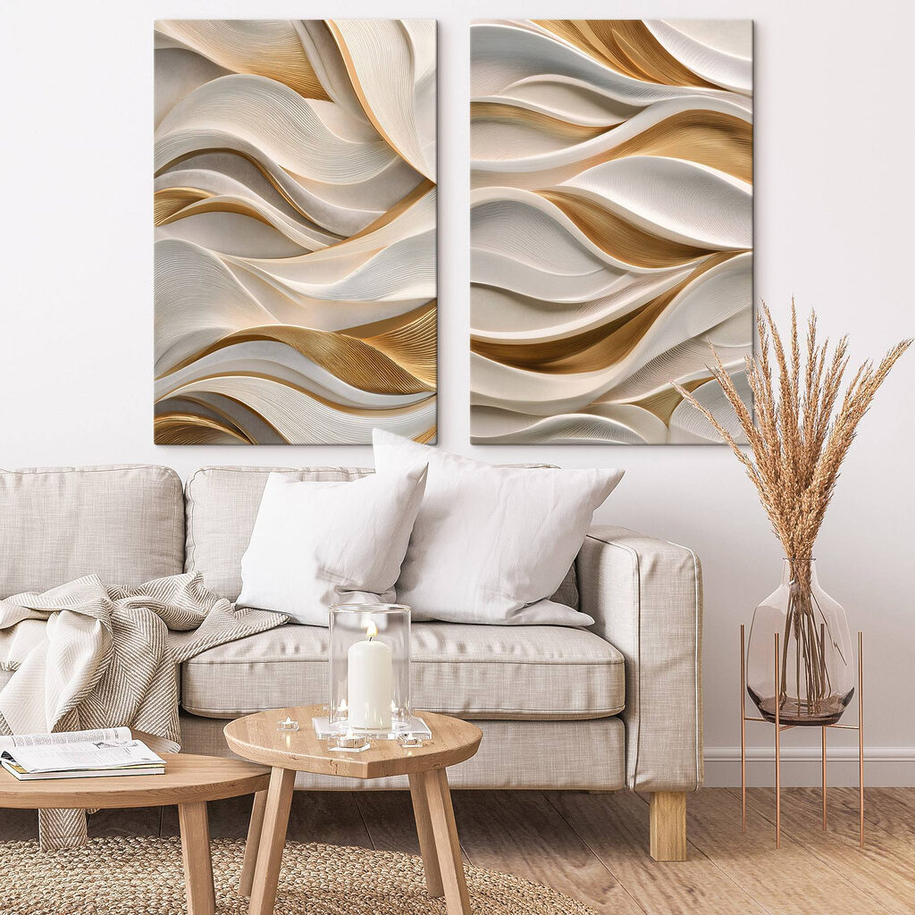 Flowing patterns in soft tones