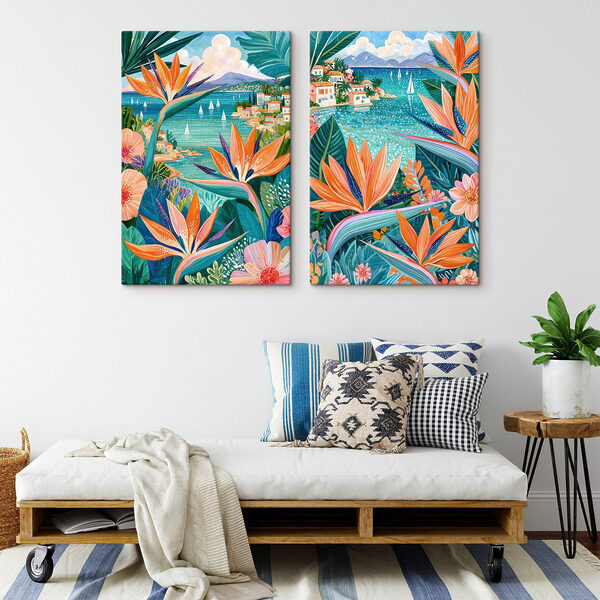 Collage of flowers and plants