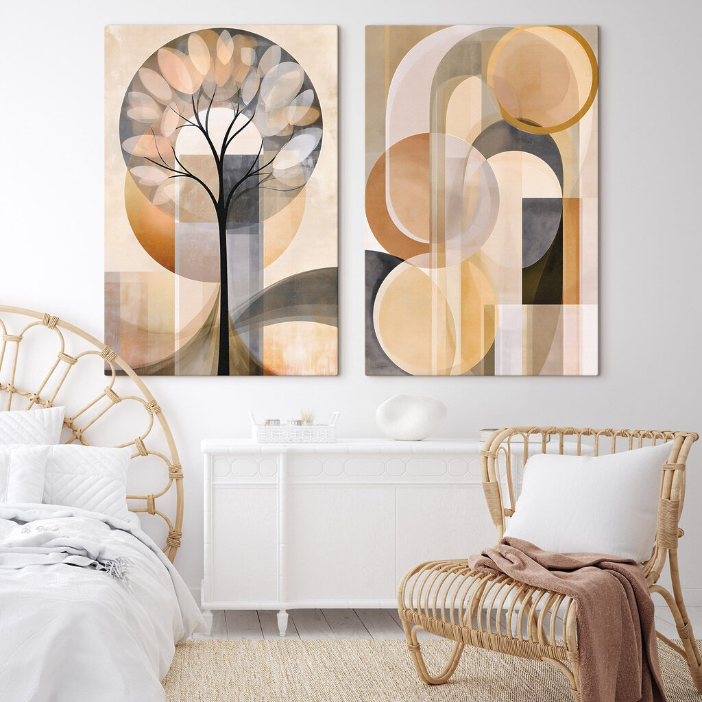 Tree with circles and lines