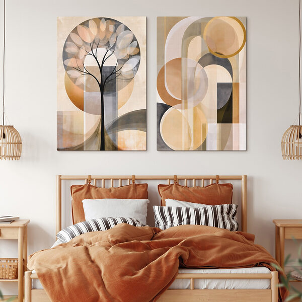 Tree with circles and lines