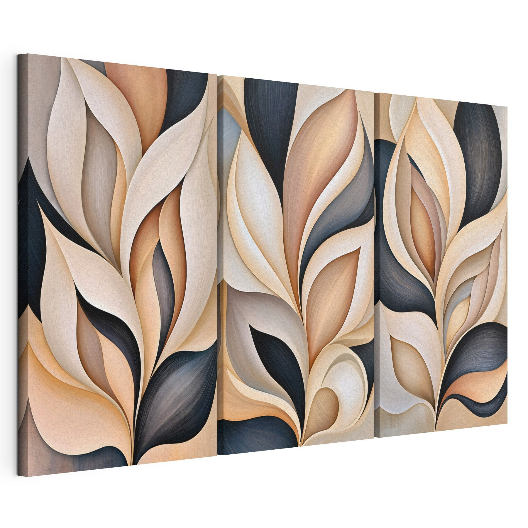 Flowing forms in soft hues