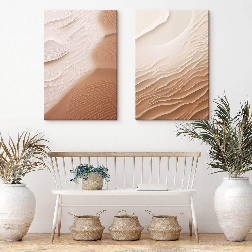 Soft waves in warm hues Soft waves in warm hues