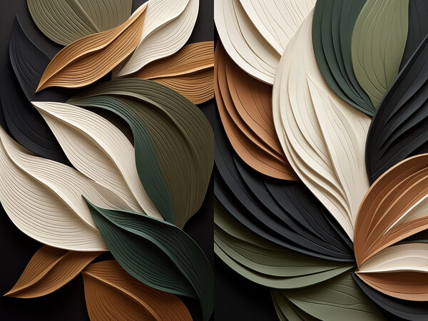 Nature-inspired layered leaf design Nature-inspired layered leaf design