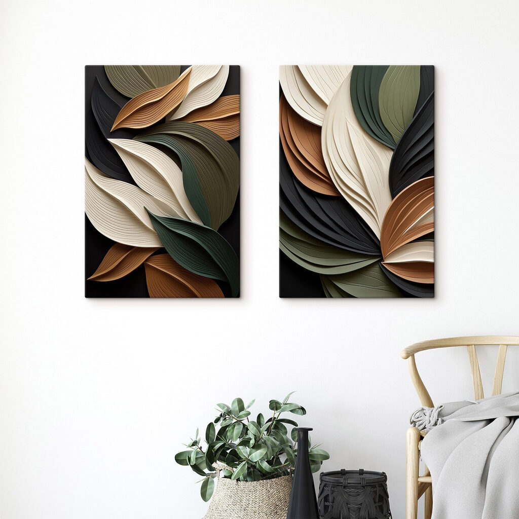 Nature-inspired layered leaf design Nature-inspired layered leaf design