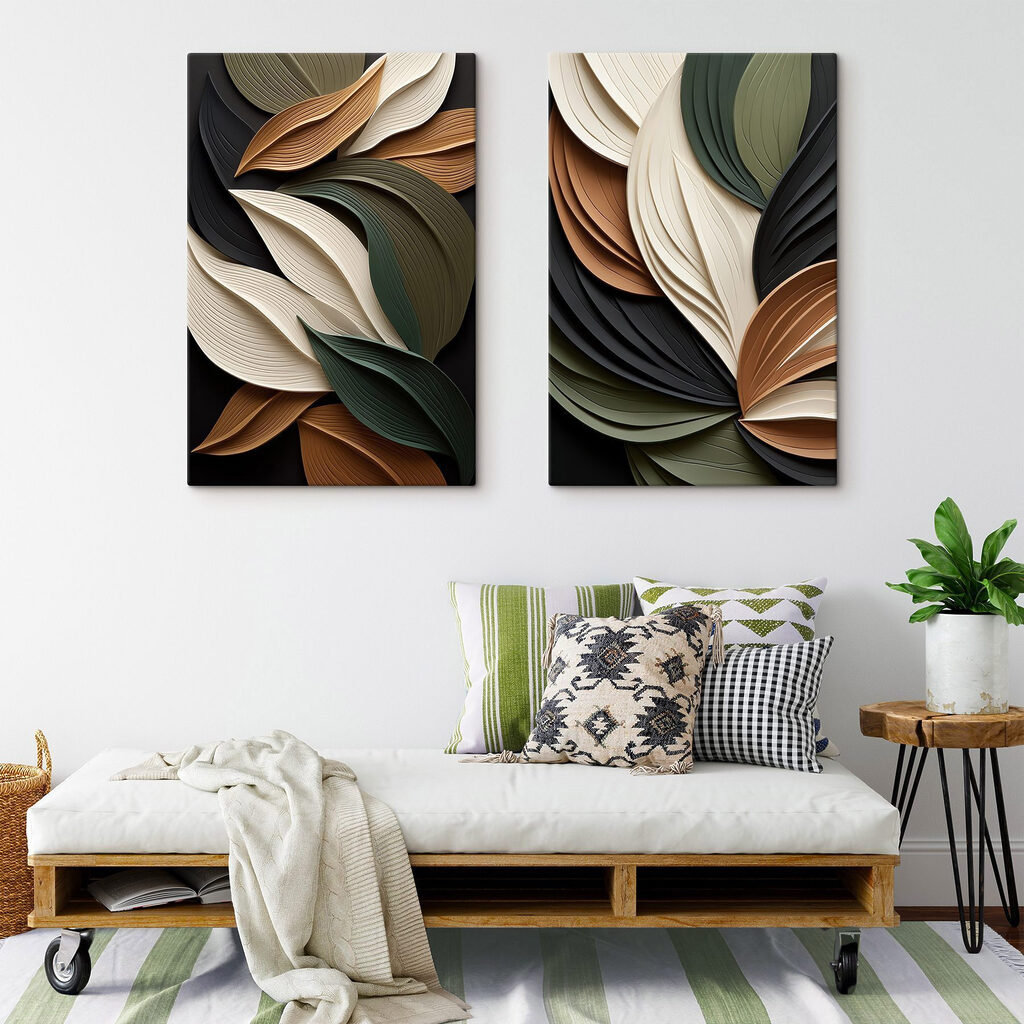 Nature-inspired layered leaf design Nature-inspired layered leaf design