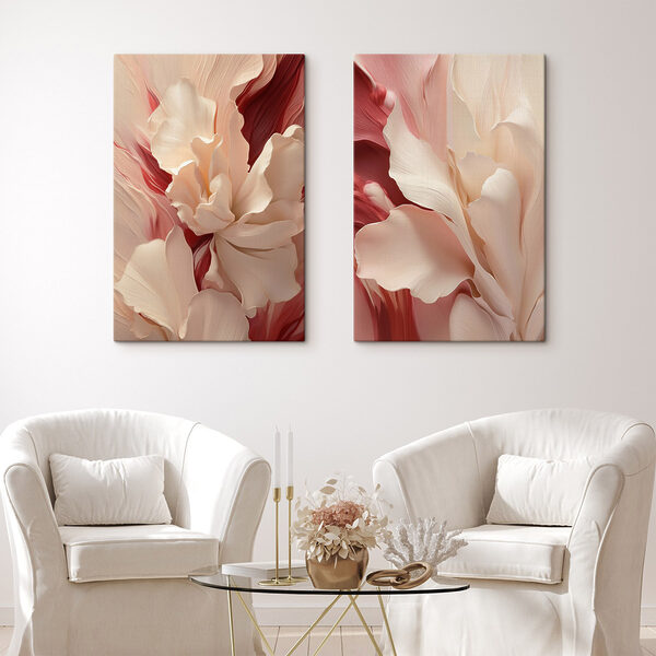 Collage of white and pink flowers Collage of white and pink flowers