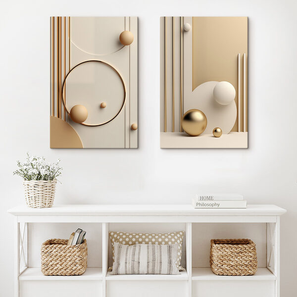 Abstract shapes in soft hues Abstract shapes in soft hues