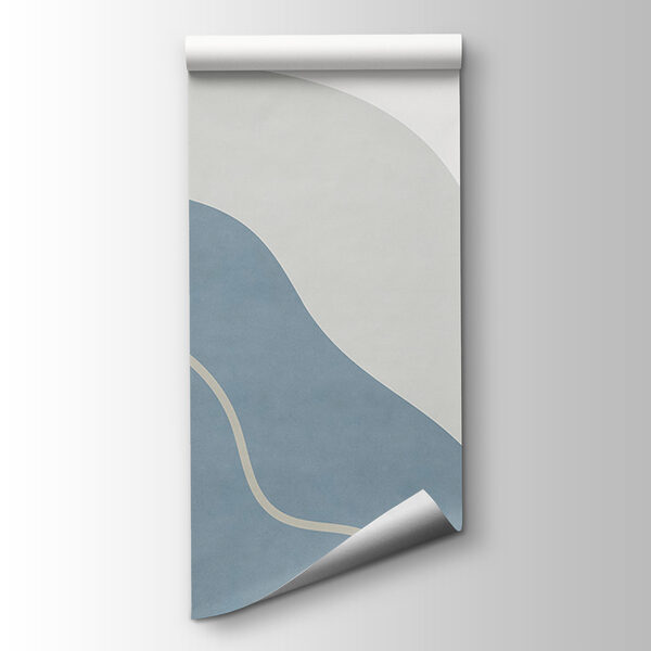 White and blue art