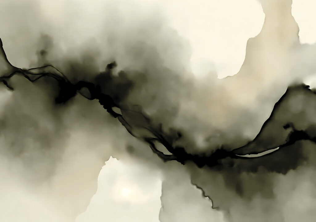 Black and white smoke