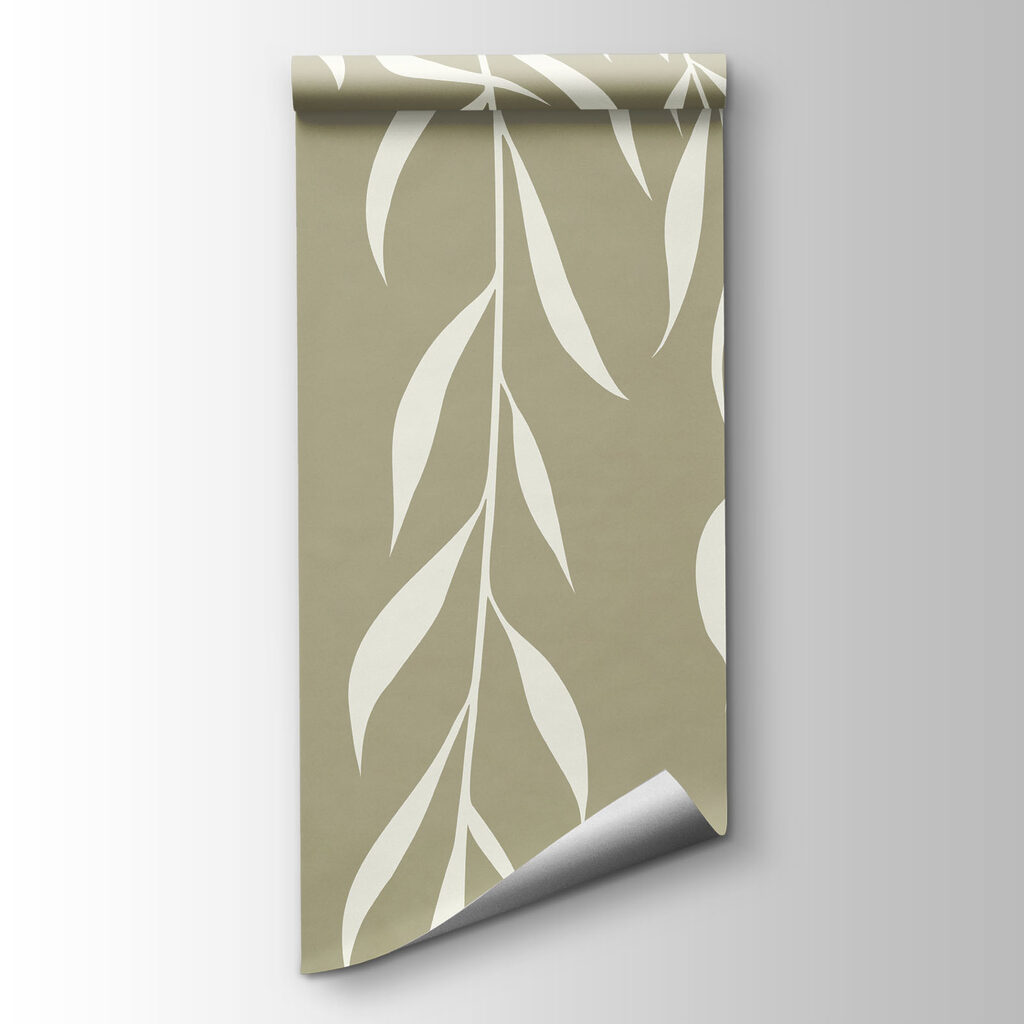 White leaves on a gray background White leaves on a gray background