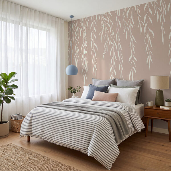 Weiße Blätter auf rosa Hintergrund Weiße Blätter auf rosa Hintergrund