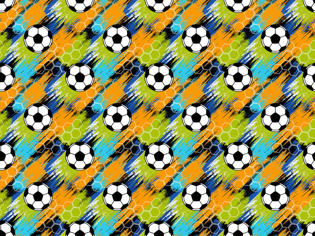 Pattern of football balls