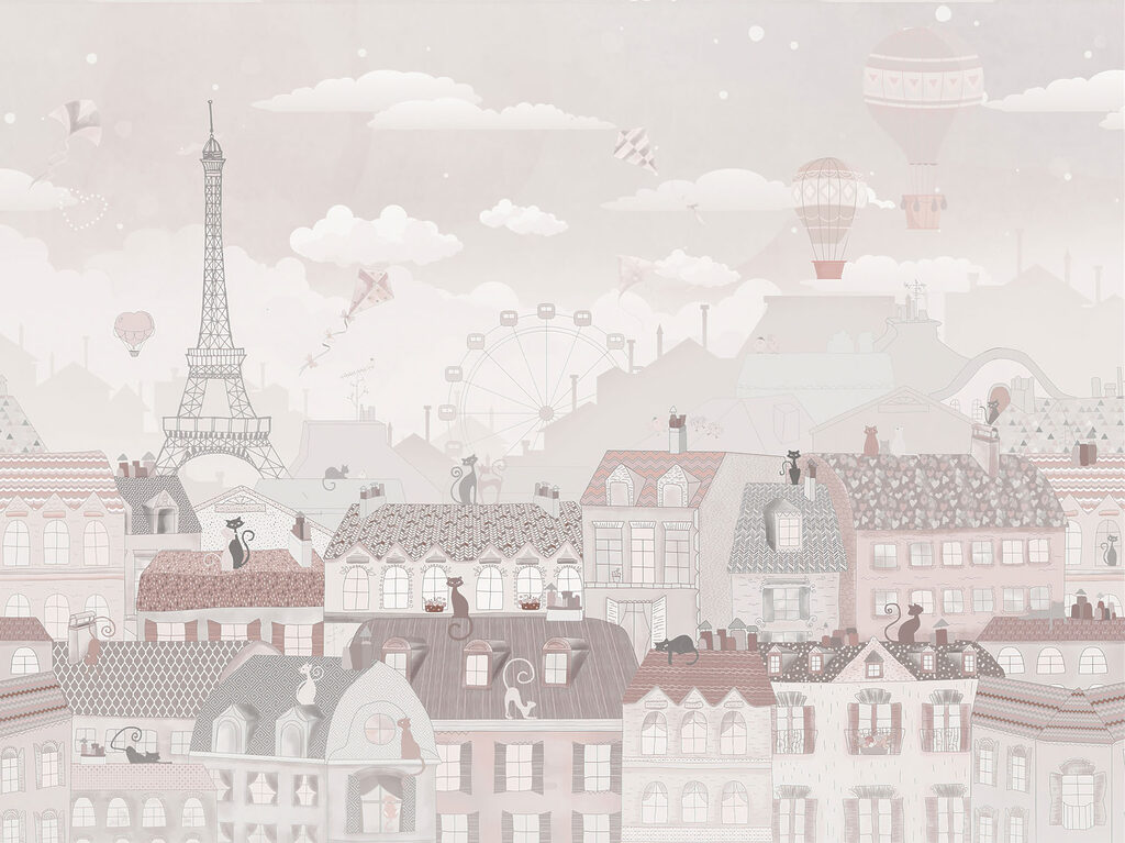 City with many buildings and a tower