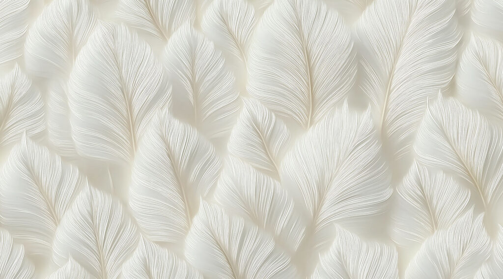 White feather pattern