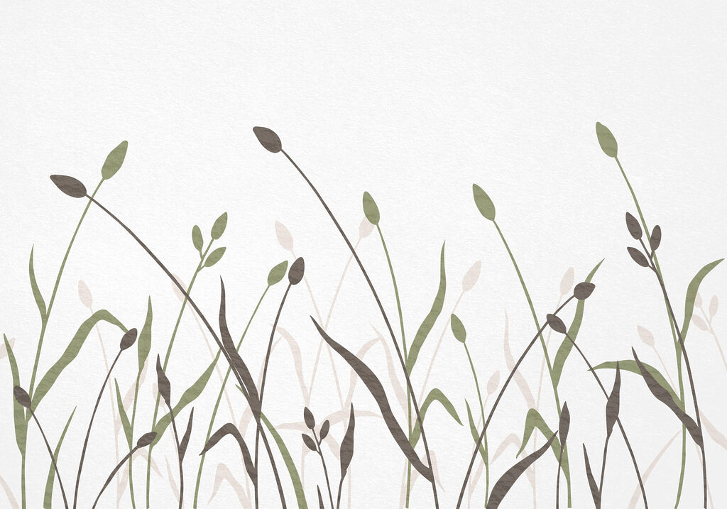 Gentle greens and earthy tones blend Gentle greens and earthy tones blend