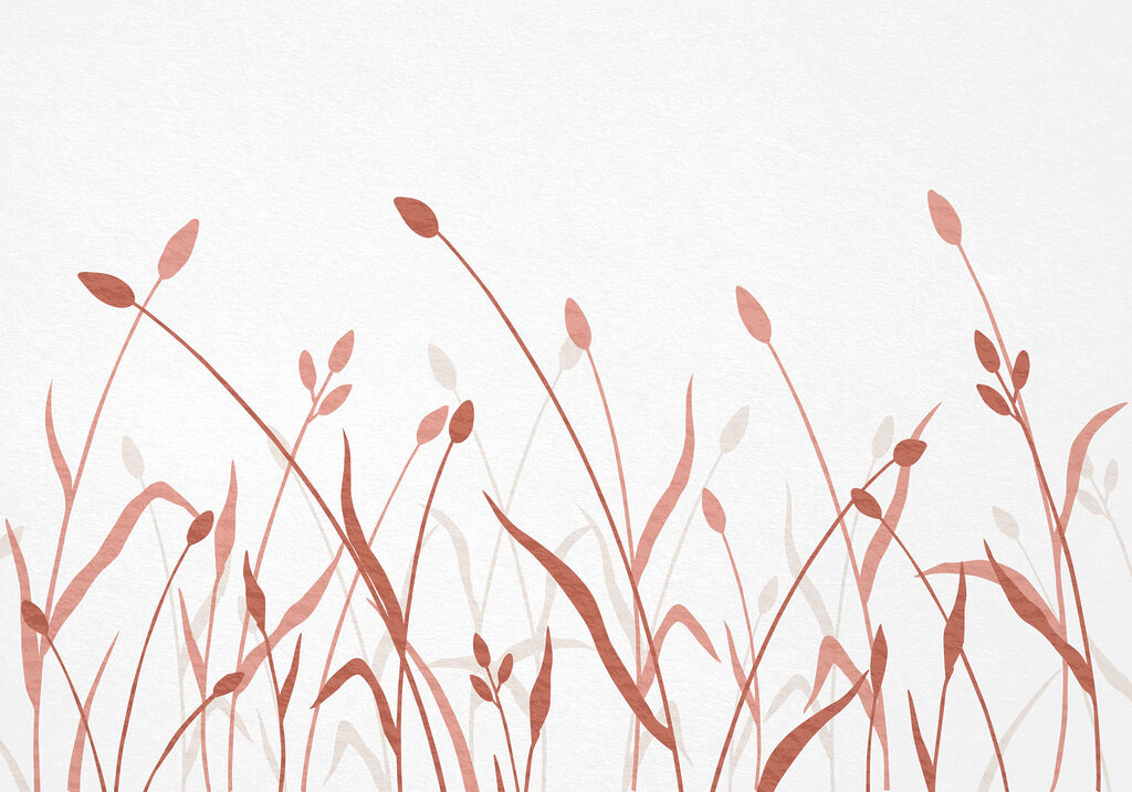 Gentle pastel foliage design