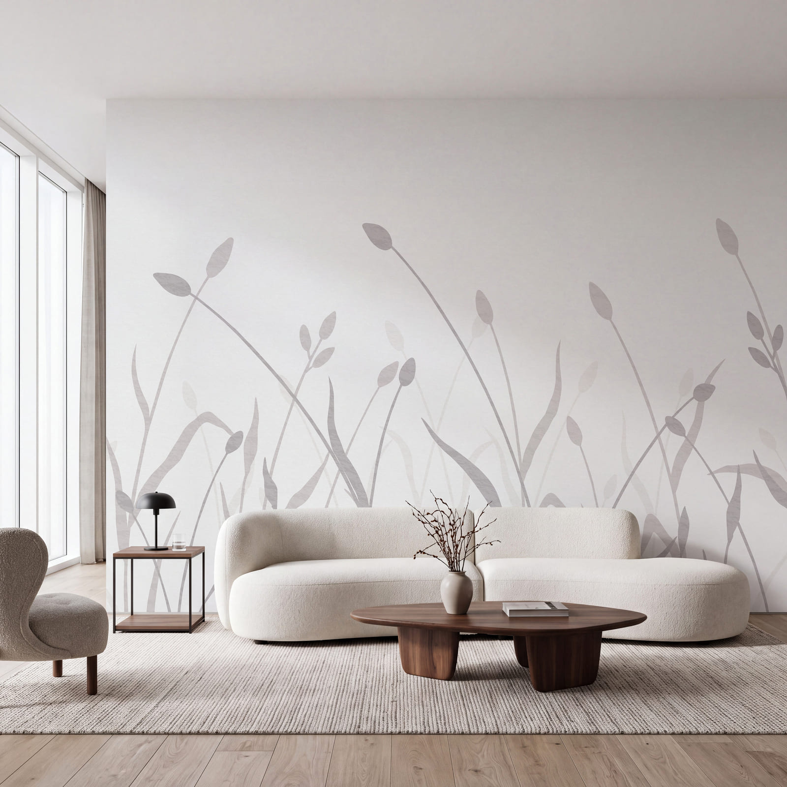 Ruhiges, von der Natur inspiriertes abstraktes Design