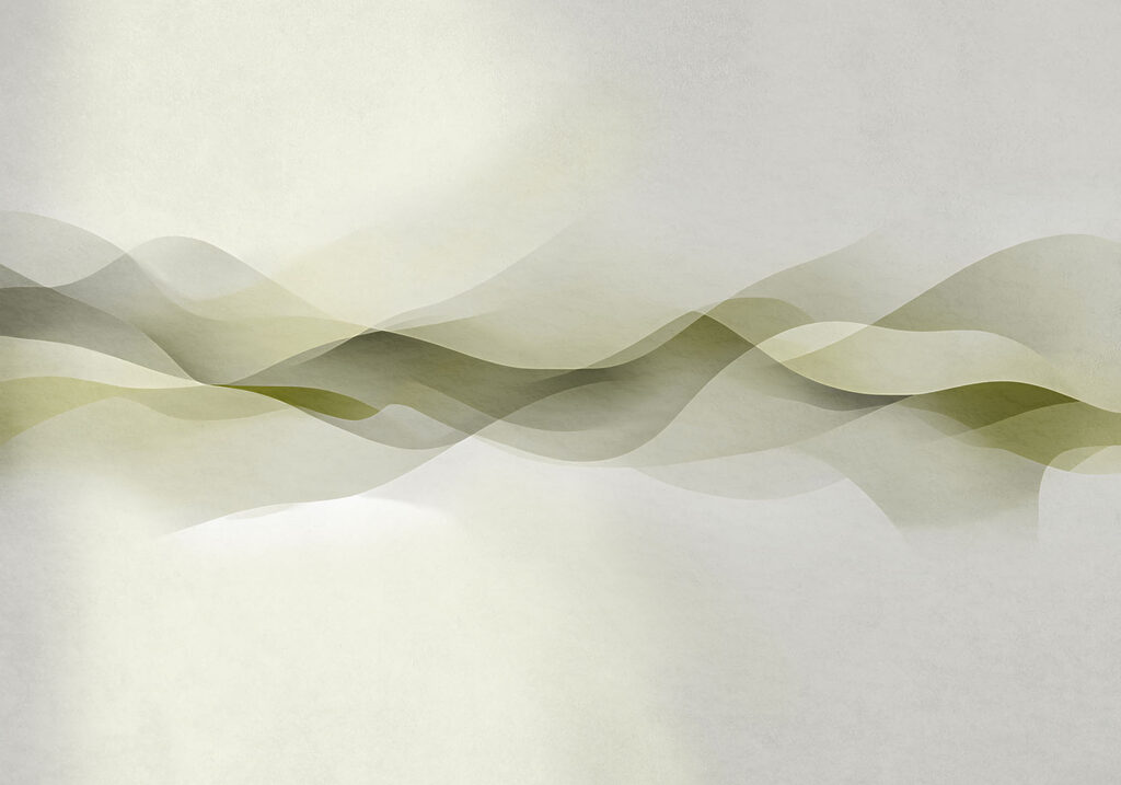 White background with green and grey waves White background with green and grey waves