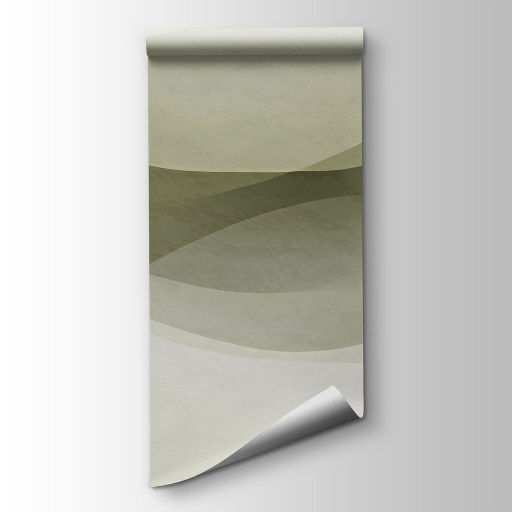 White background with green and grey waves White background with green and grey waves