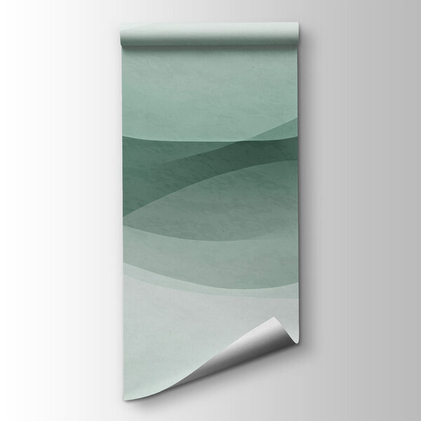 Green and white wavy lines Green and white wavy lines