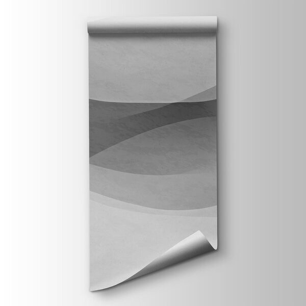 White background with black and white waves White background with black and white waves
