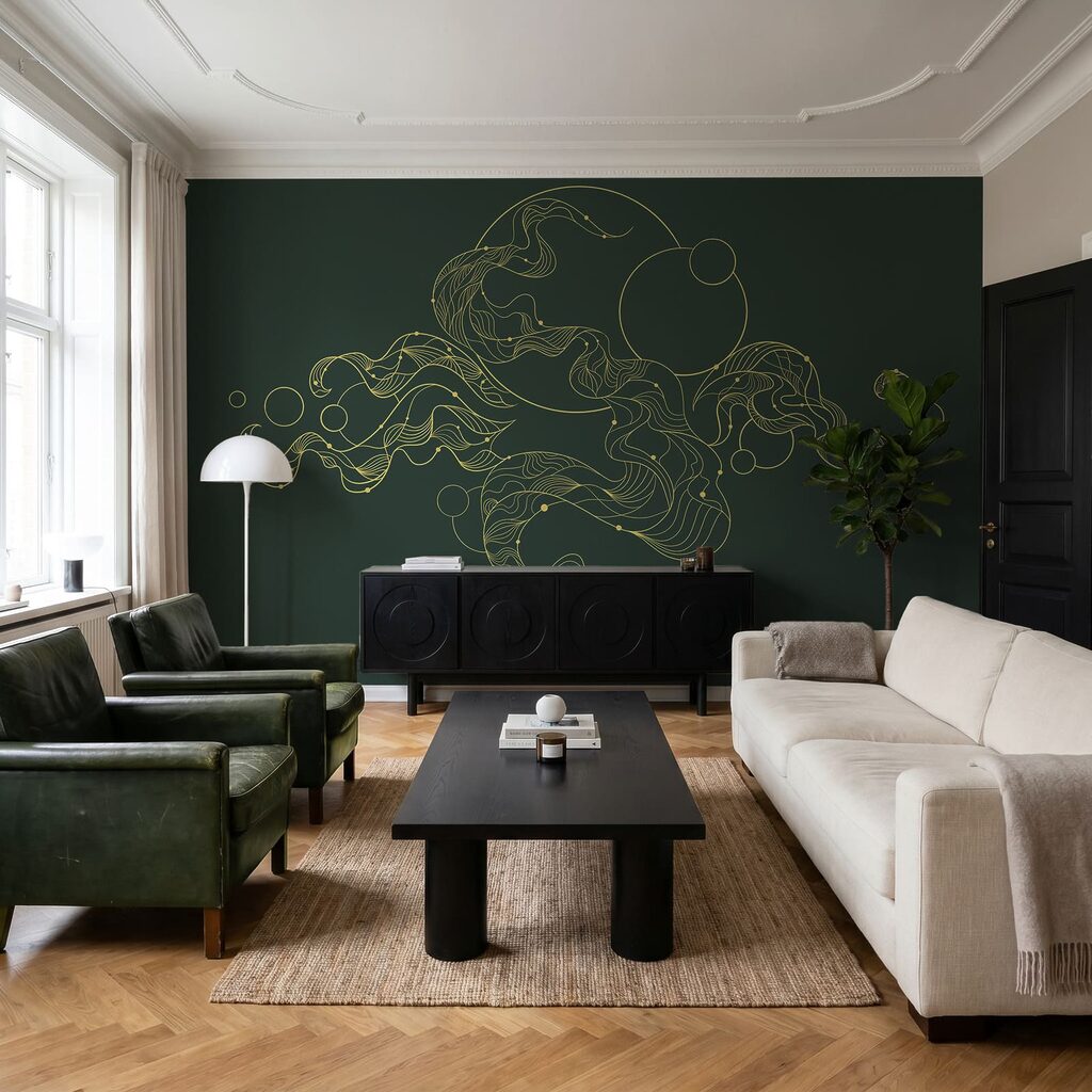 Fototapeten Gelb-grünes Design (Artikelnummer: t01047)