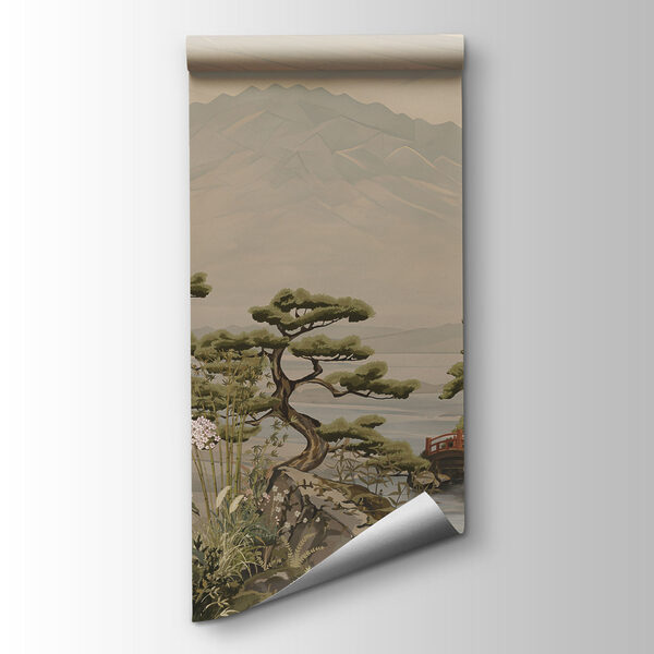 Fototapeten Landschaft mit einem Berg und einem Dorf (Artikelnummer: t01063) Fototapeten Landschaft mit einem Berg und einem Dorf (Artikelnummer: t01063)