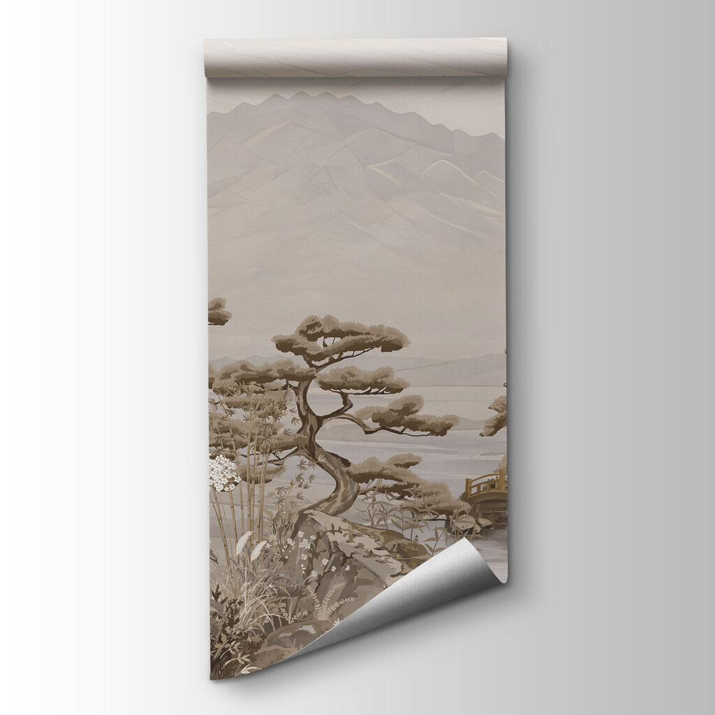 Fototapeten Landschaft mit Bergen und Bäumen (Artikelnummer: t01063v2) Fototapeten Landschaft mit Bergen und Bäumen (Artikelnummer: t01063v2)
