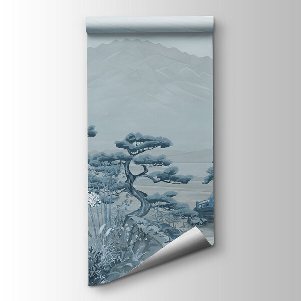 Fototapeten Landschaft mit Bergen und Bäumen (Artikelnummer: t01063v3)